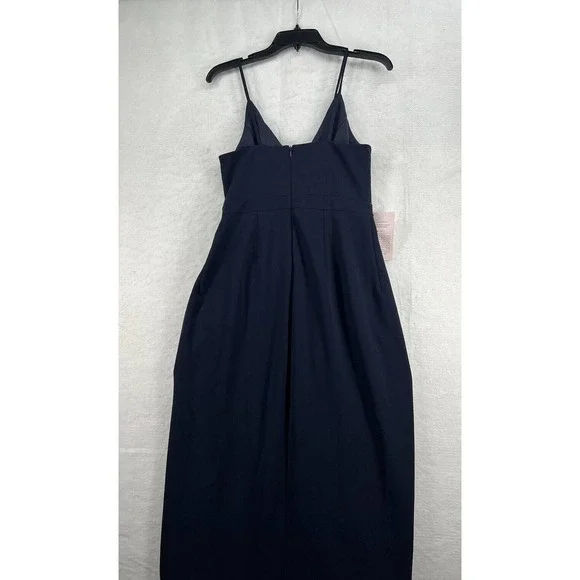 BHLDN Caron Dress Crepe Midi Dress in Midnight - Picture 6 of 9